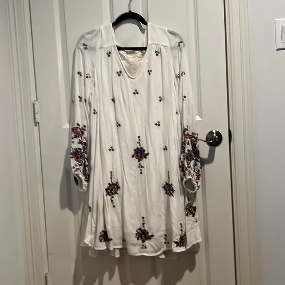 Free people Oxford embroidered dress